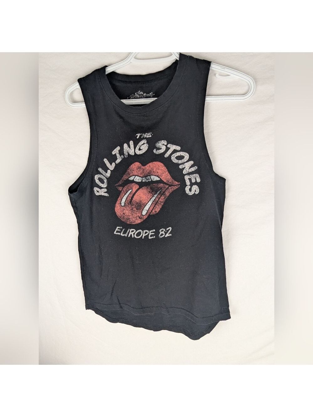 (3FOR$15/SALE) Rolling Stones Europe 82 Black Tank Top